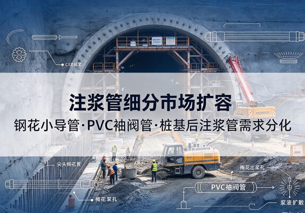 华州注浆管细分市场扩容，隧道钢花小导管、PVC 袖阀管、桩基后注浆管需求分化